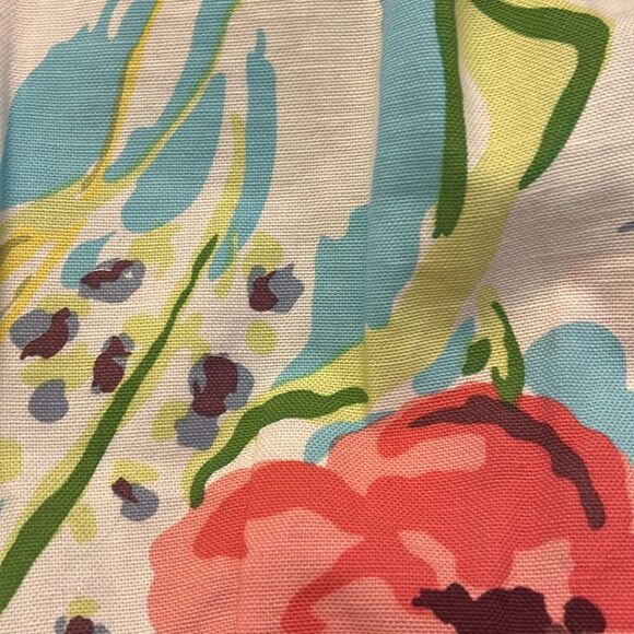 Silk Club Collection Floral Cotton Pants Size 8 EUC - Picture 8 of 8